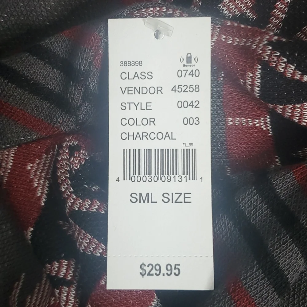 LA Hearts NWT Knit Cardigan SM Grey&Black - Picture 4 of 4